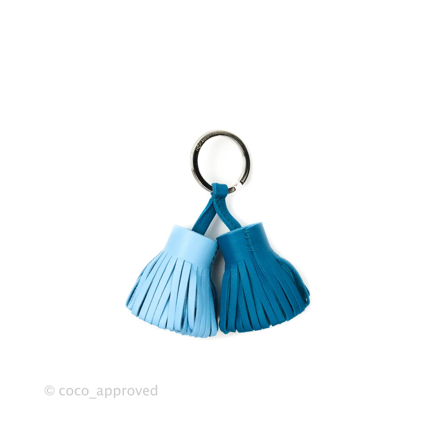 Hermès Lambskin Leather Carmen Uno-Dos Key Ring