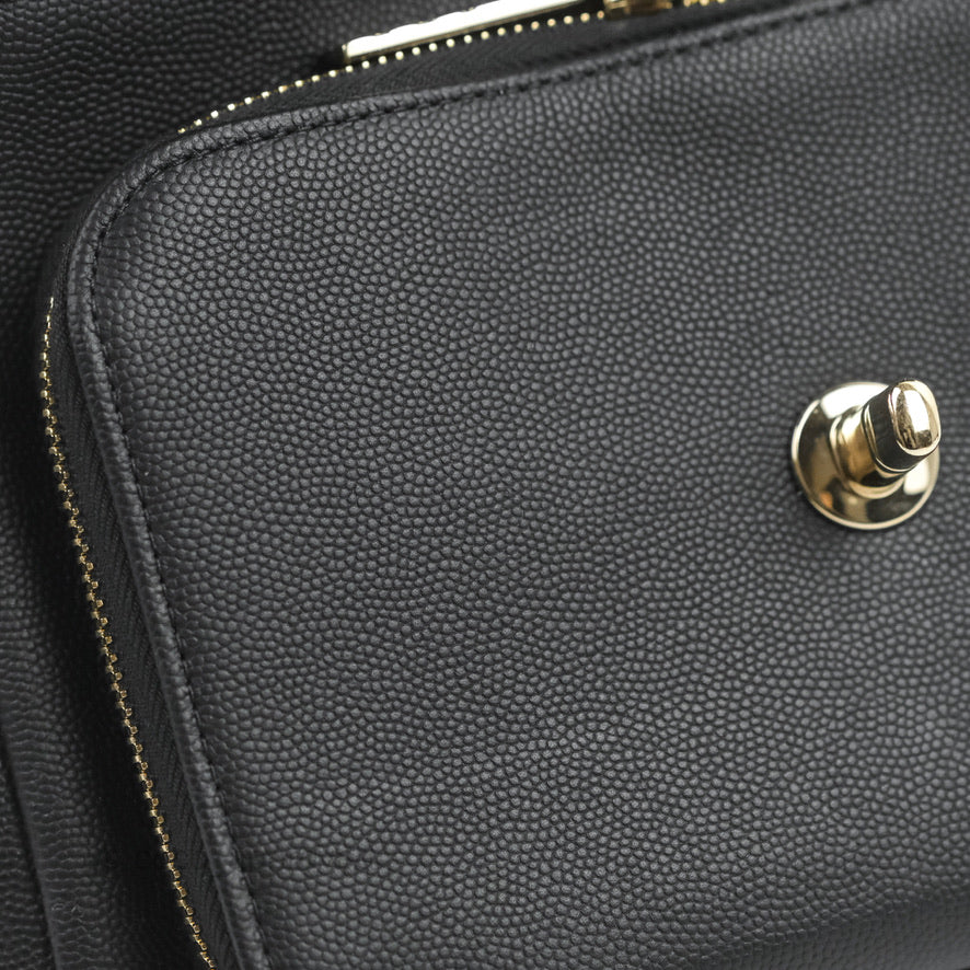 Chanel Quilted Medium Business Affinity Flap Black Caviar Gold Hardware