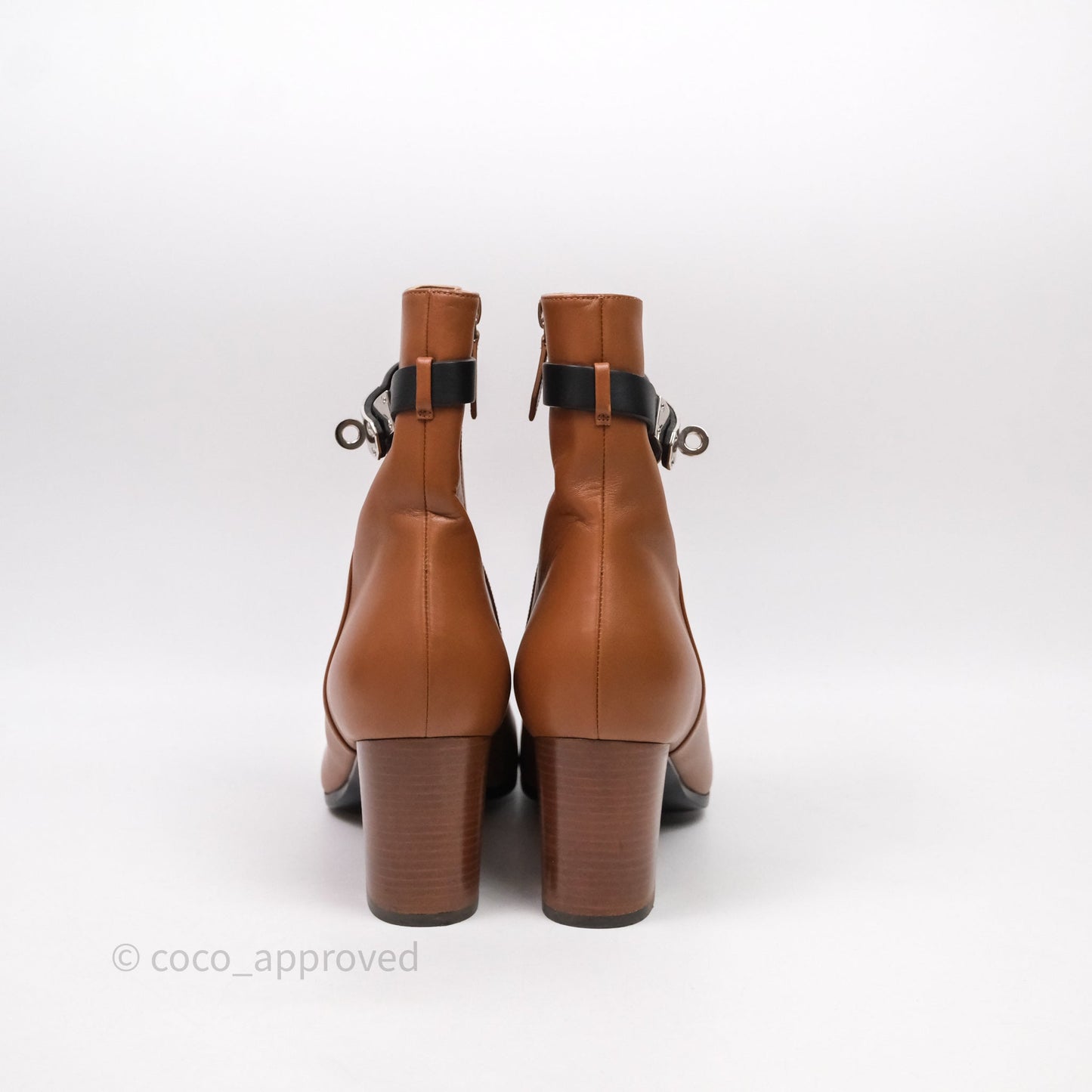Hermes Saint Germain Ankle Boots Brown Size 39