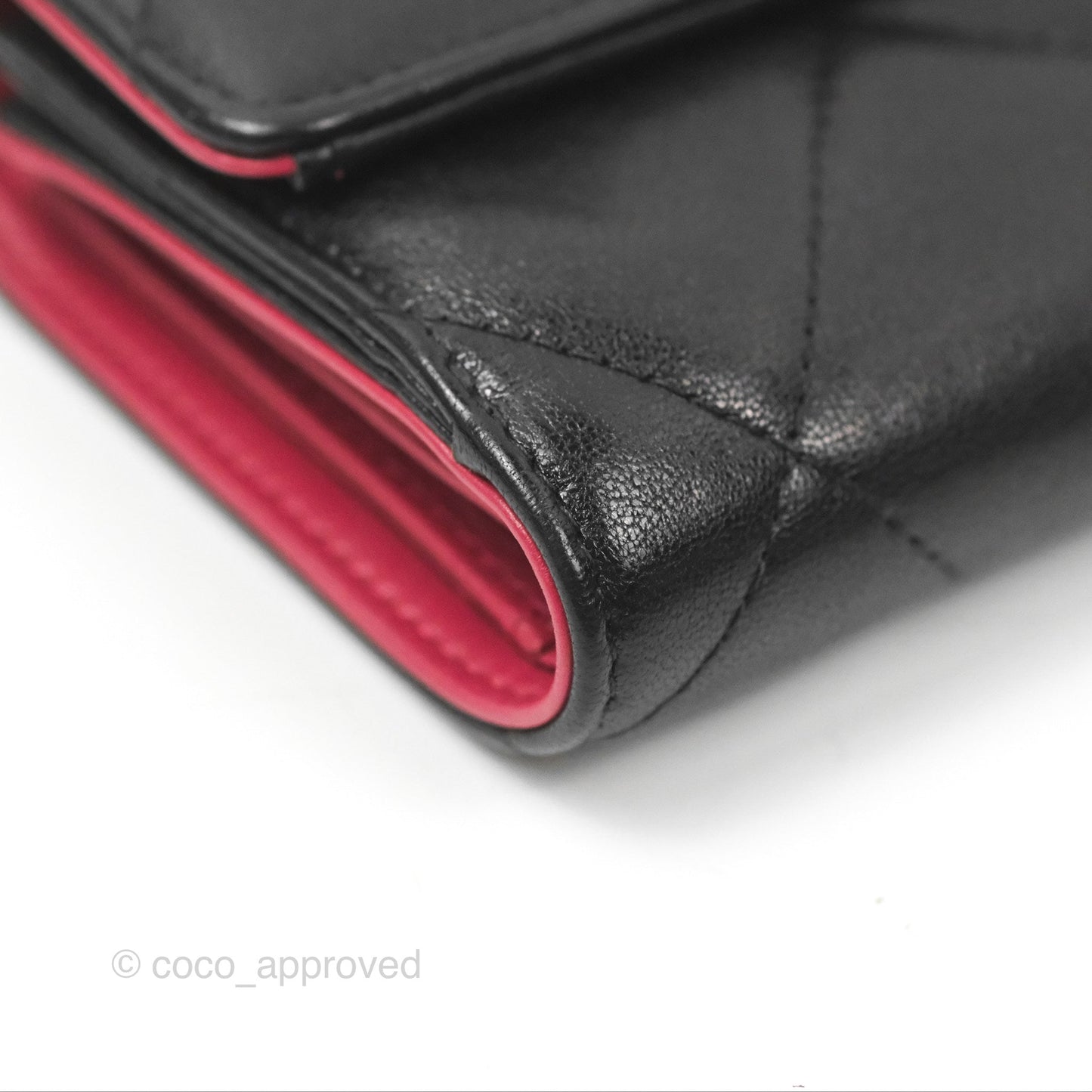 Chanel 19 Short Flap Wallet Black Lambskin