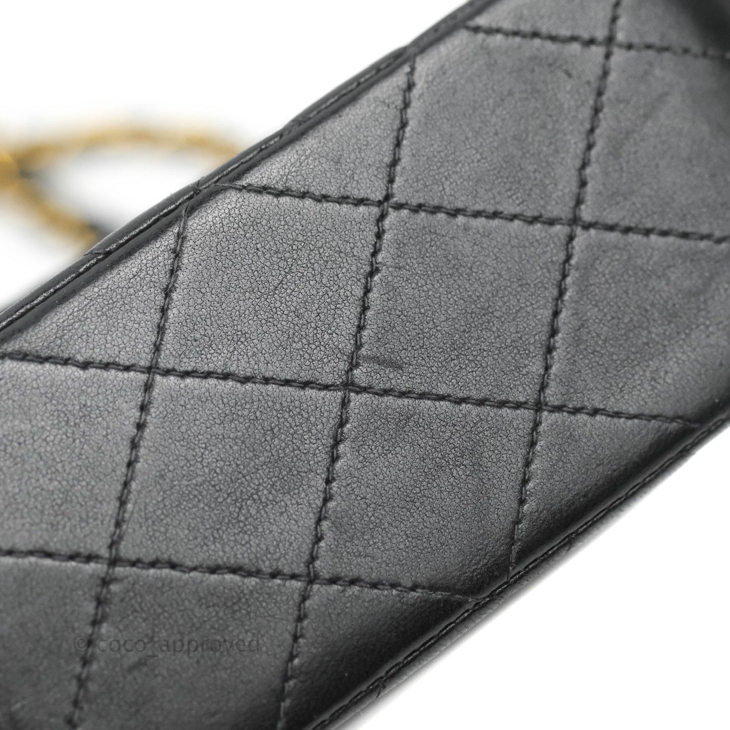 Chanel Classic Vintage Small S/M Flap Black Lambskin 24K Gold Hardware
