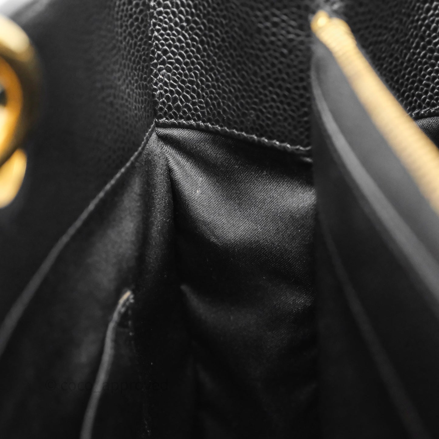 Chanel GST Black Caviar Gold Hardware