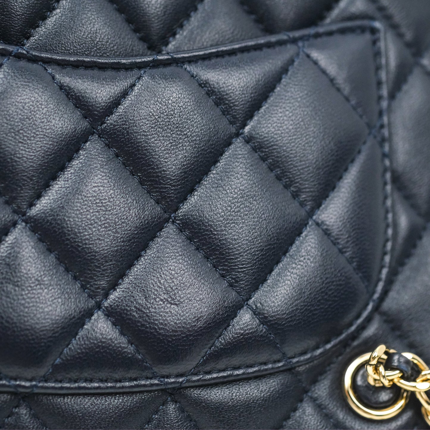 Chanel Small Seoul Backpack Navy Lambskin Gold Hardware
