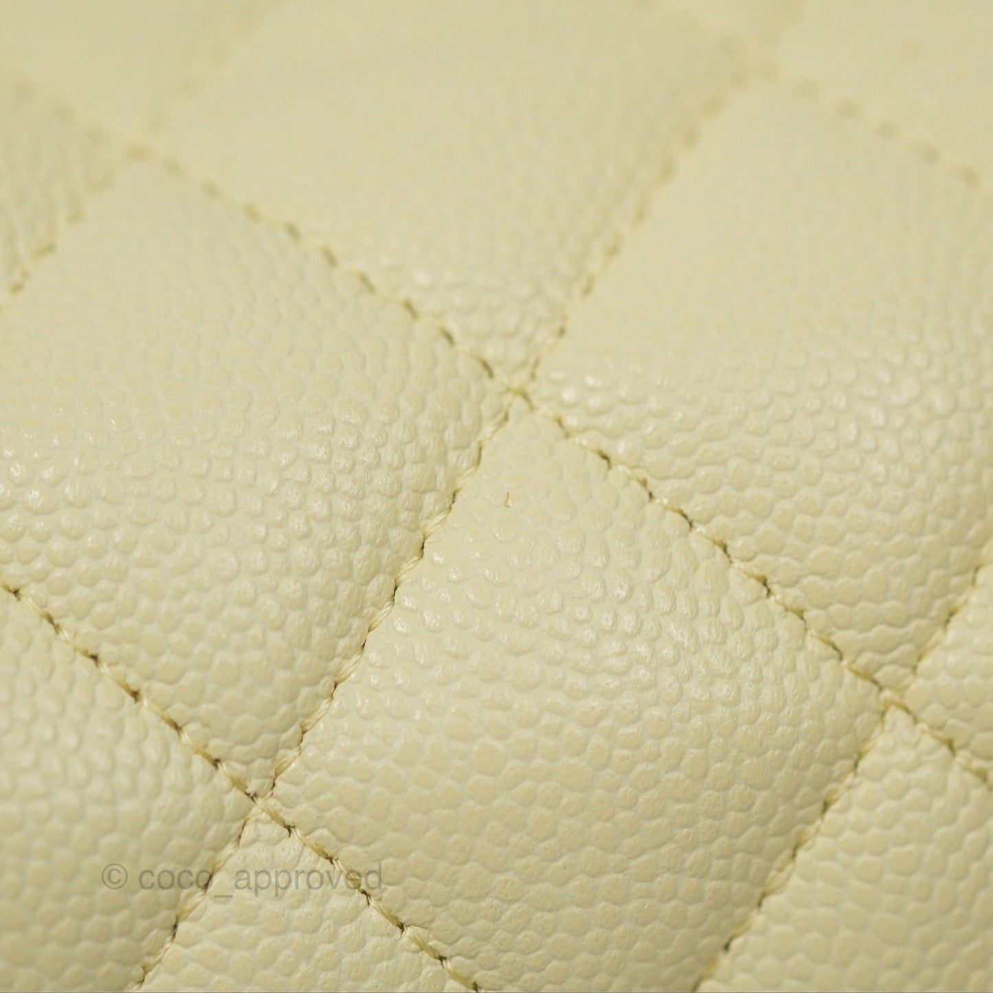Chanel Small Classic Flap Quilted Yellow Caviar Gold Hardware