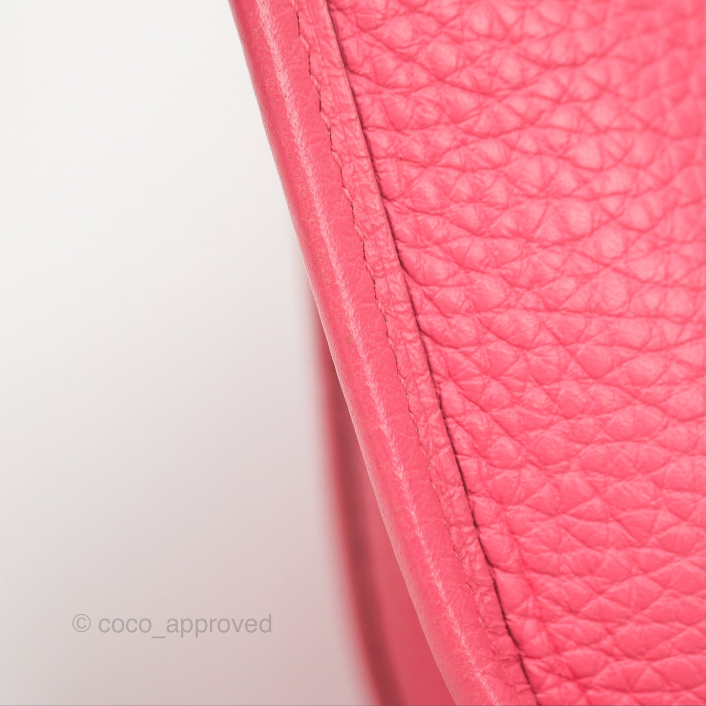 Hermès Mini Evelyne 16 Rose Azalee Clemence Palladium Hardware