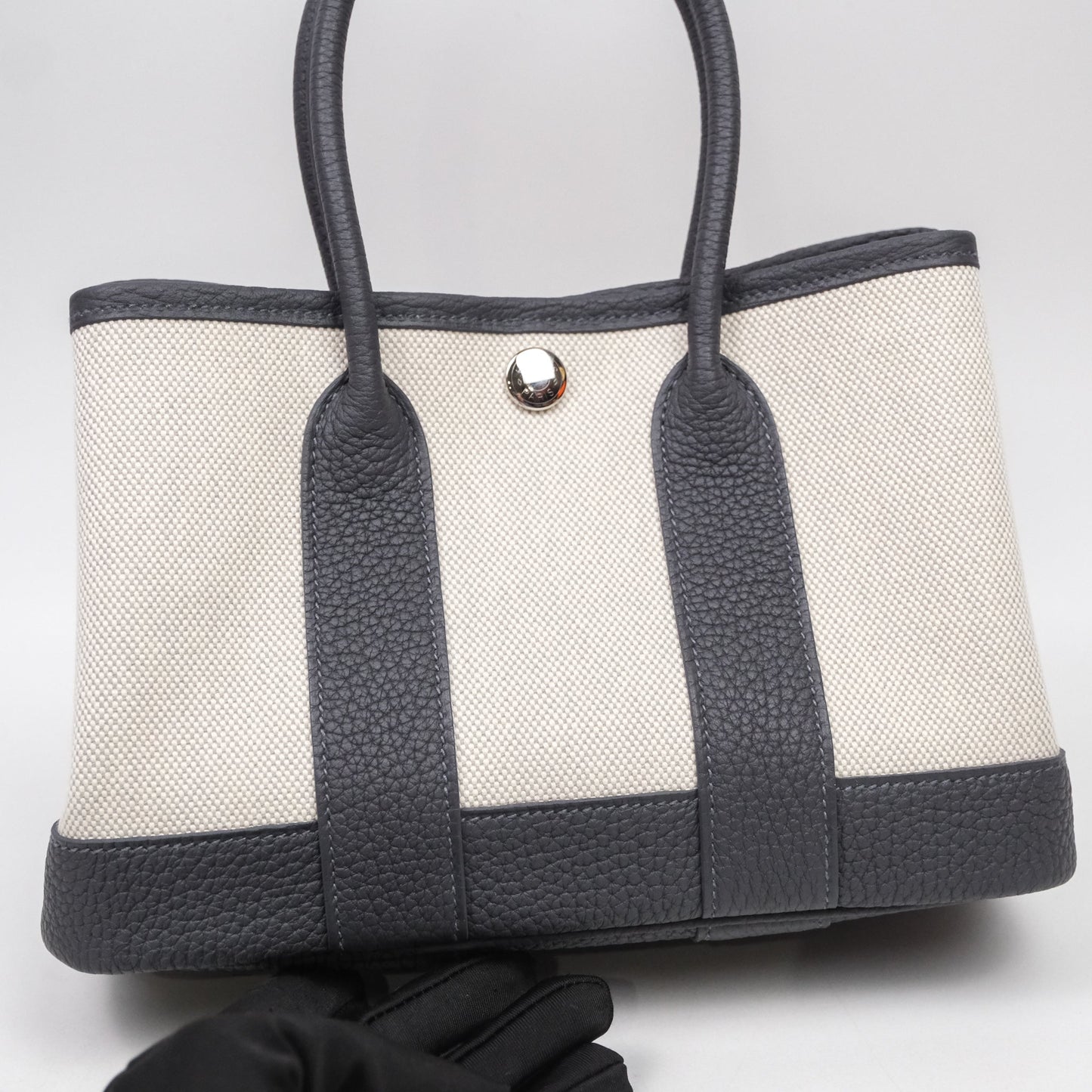 Hermes Mini Garden Party Bleu Glacier/ Ardoise Palladium Hardware