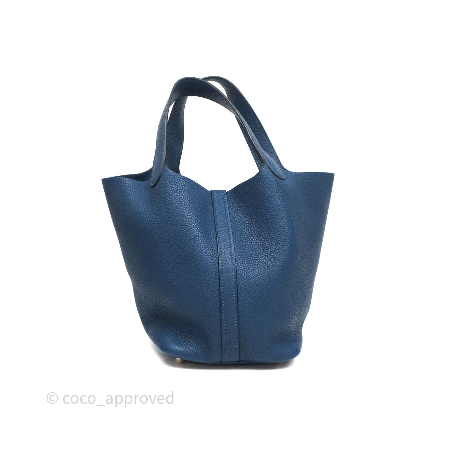 Hermès Picotin 18 Deep Blue S4 Clemence Palladium Hardware