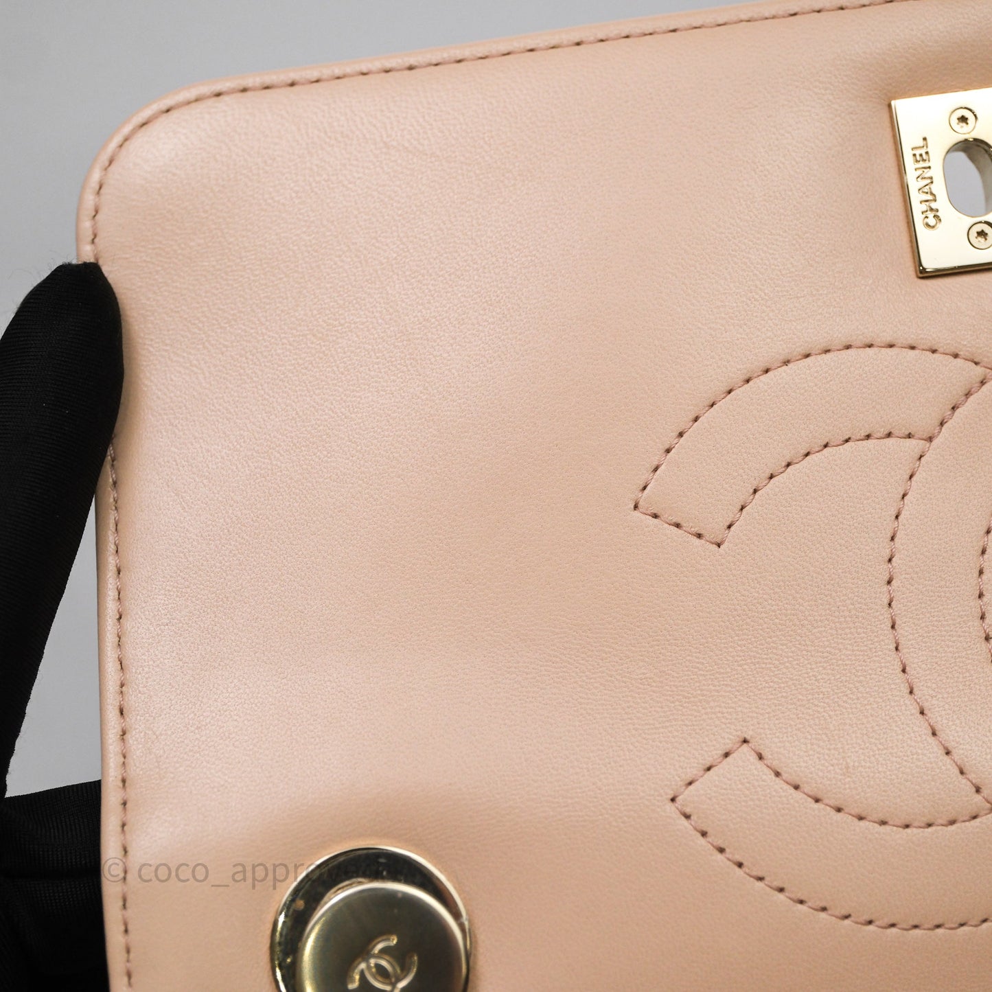 Chanel Small Trendy CC Beige Lambskin Gold Hardware