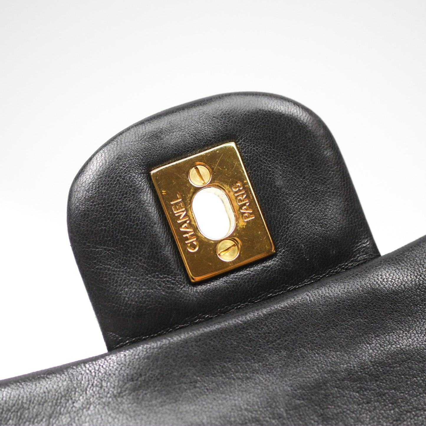 Chanel Classic Vintage Small Flap Black Lambskin 24K Gold Hardware