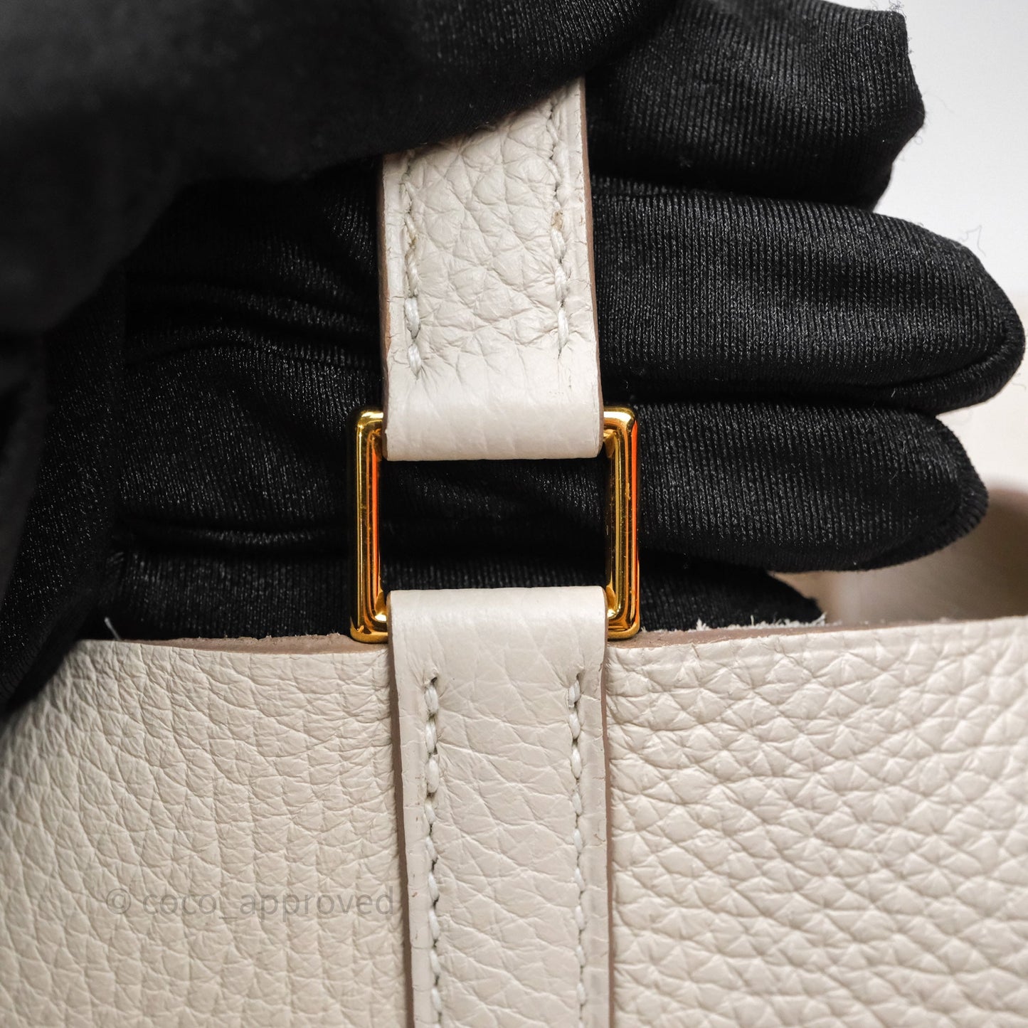Hermès Picotin 18 Beton 8L Clemence Gold Hardware