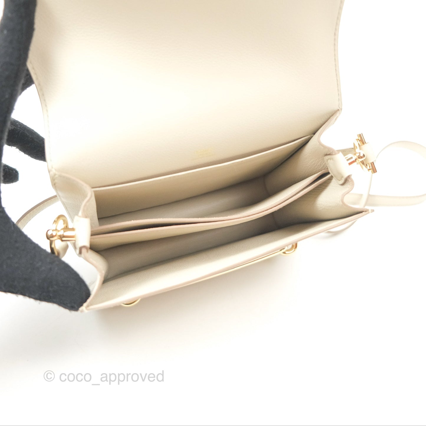 Hermès Roulis Mini 18 Beton Evercolor Permabrass Hardware