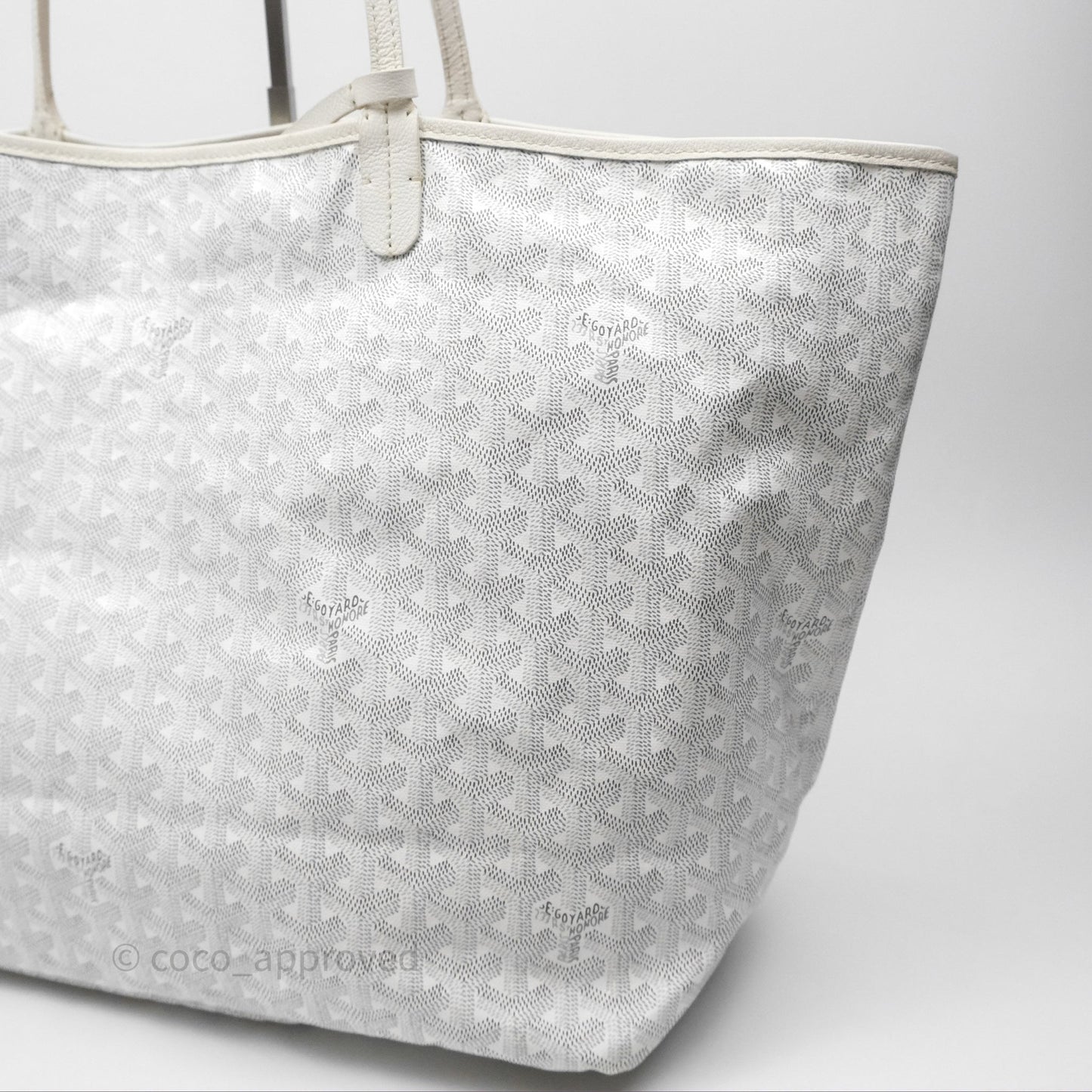 Goyard Saint Louis Tote Bag GM Blanc White