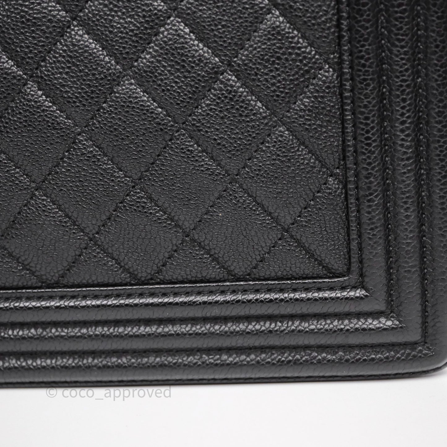 Chanel Quilted New Medium Boy Black Caviar Ruthenium Hardware