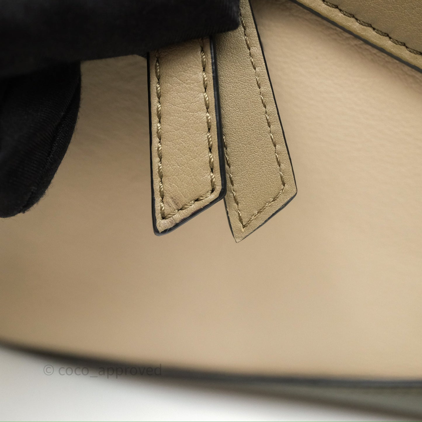 Loewe Small Puzzle Edge Bag Laurel Green/Light Oat Calfskin