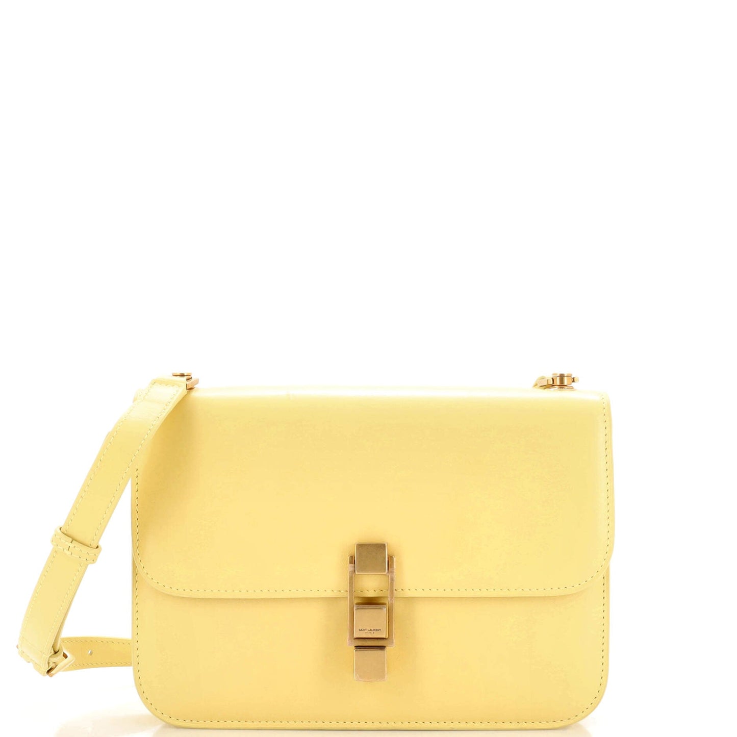 Luxury Saint Laurent Carre Satchel Leather Medium