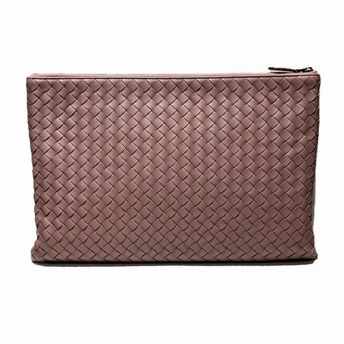 Luxury Bottega Veneta Intrecciato  Leather Clutch Bag ()