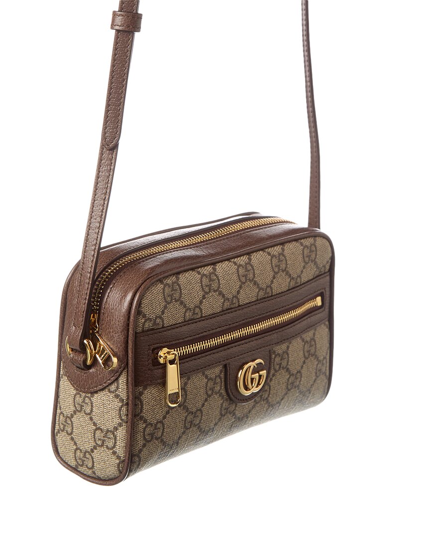 Luxury Gucci Trending 2025 Ophidia Mini GG Supreme Canvas & Leather Camera Bag