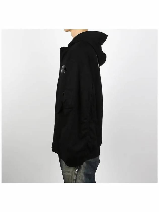 Luxury Balenciaga Gaffer Padded Cotton Bomber Jacket Black