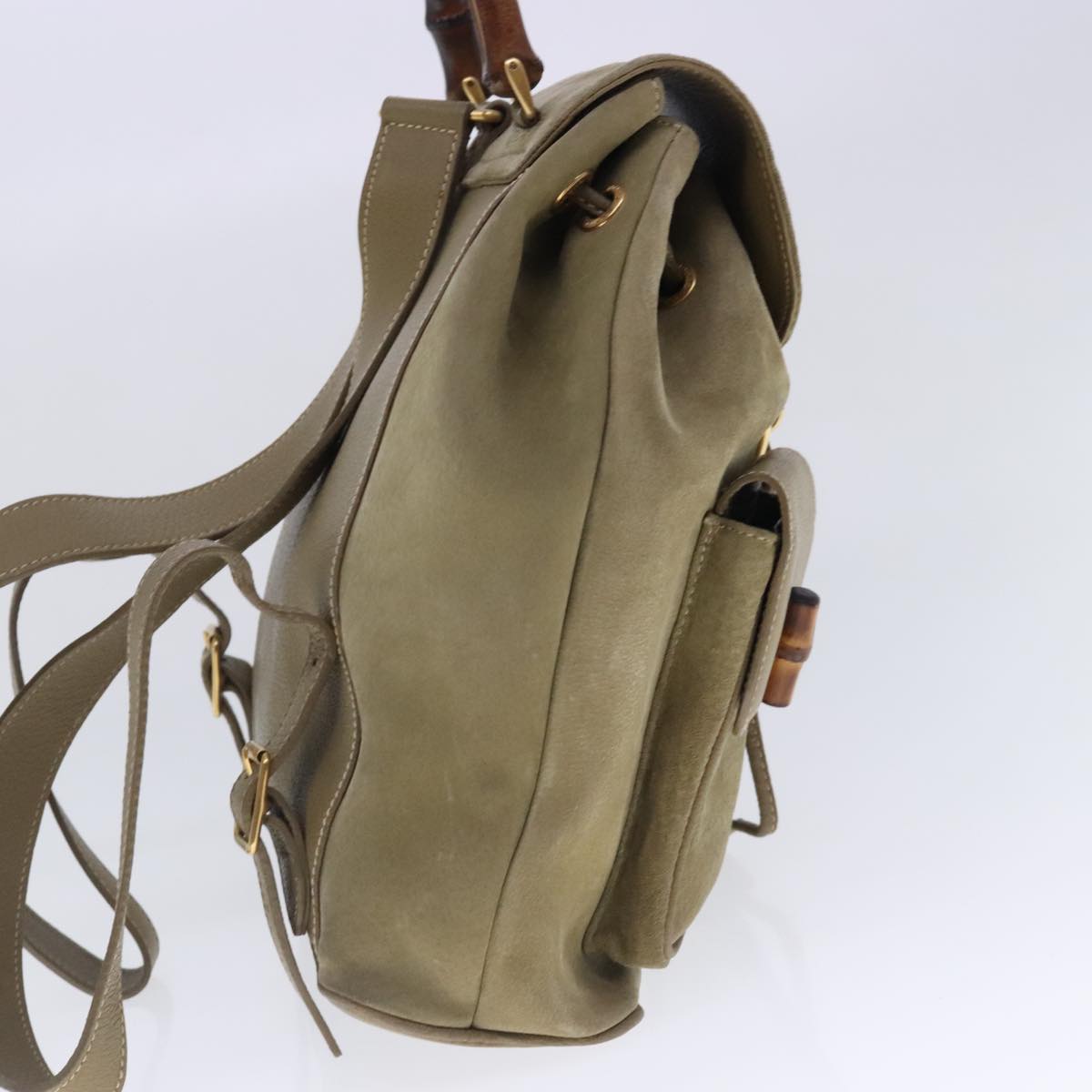 Luxury Gucci Trending 2025 Bamboo  Suede Backpack Bag