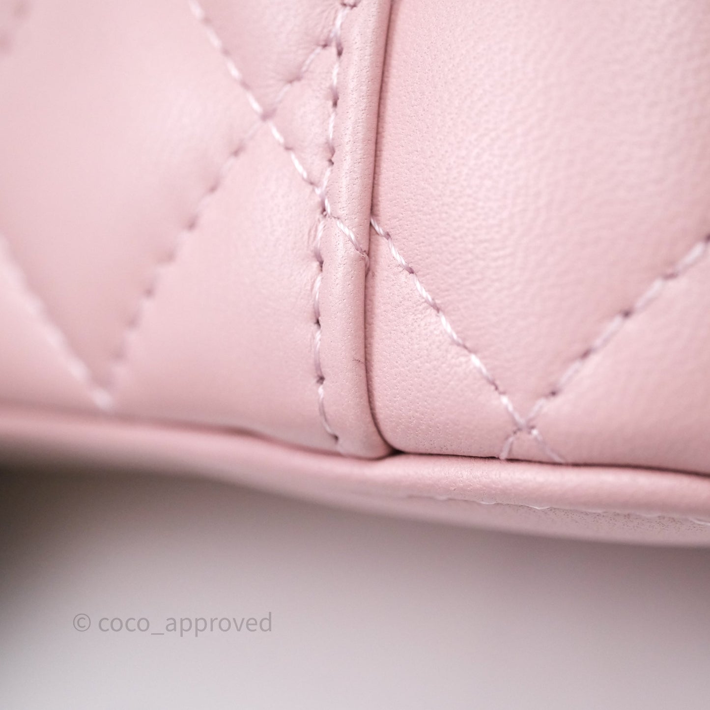 Chanel Vanity with Multicolor Resin Chain Pink Lambskin Aged Gold Hardware