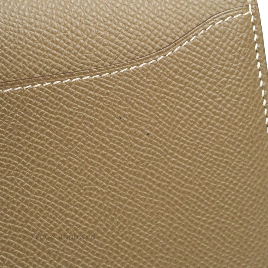 Hermès Constance Long To Go Wallet Etoupe Epsom Gold Hardware