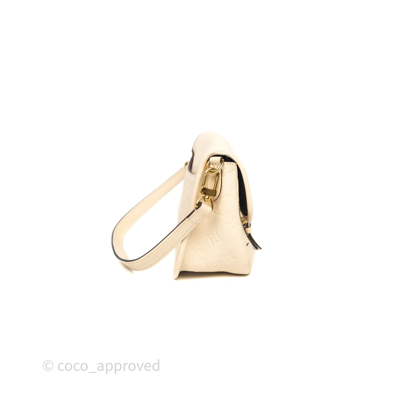 Louis Vuitton Diane Crème Beige Monogram Empreinte Leather