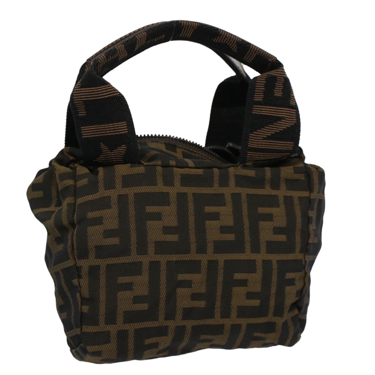 Luxury FendiZucca Canvas Hand Bag Black Brown59091