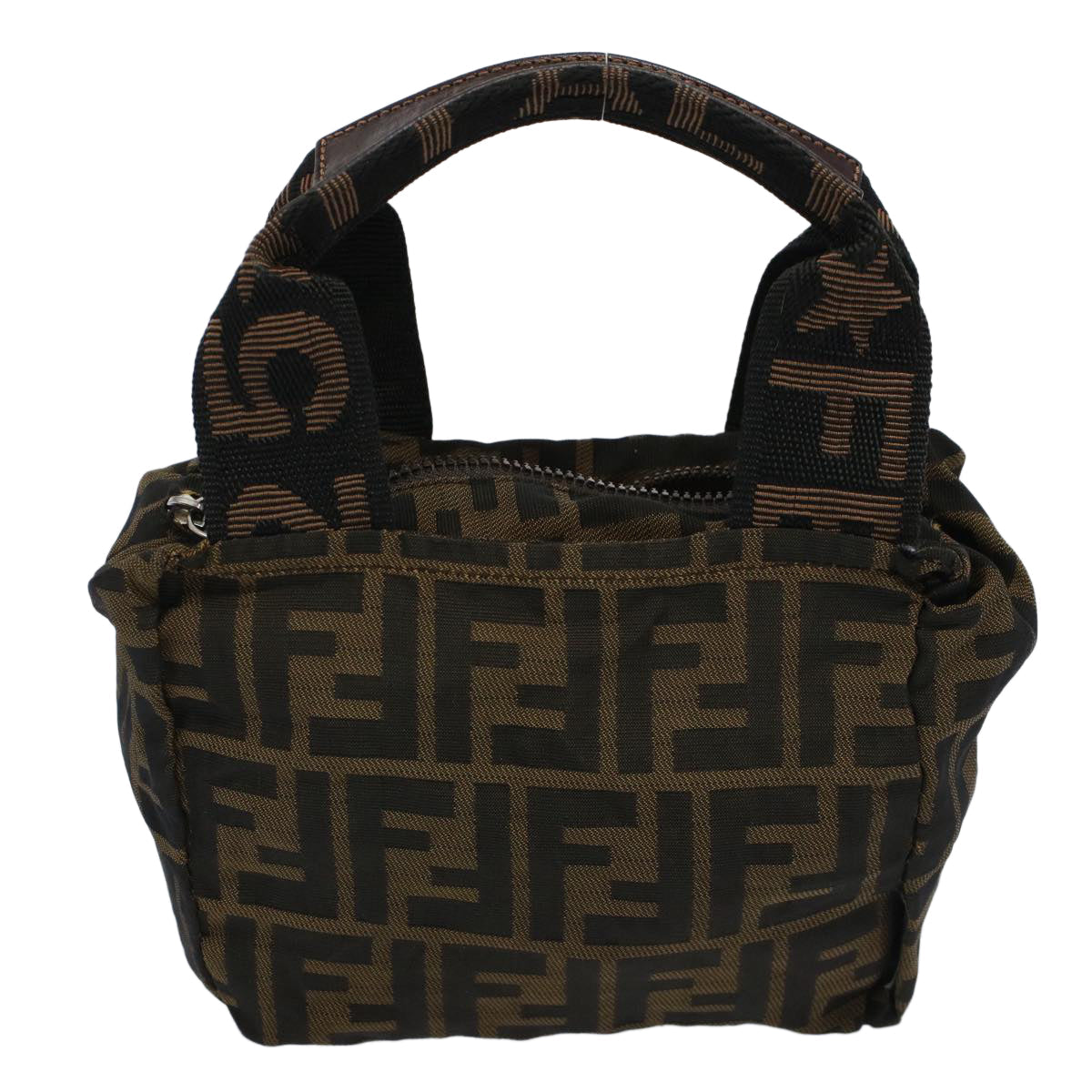 Luxury FendiZucca Canvas Hand Bag Black Brown59091