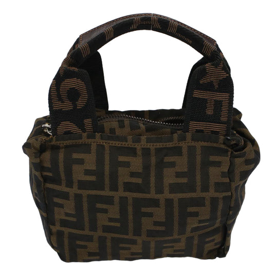 Luxury FendiZucca Canvas Hand Bag Black Brown59091