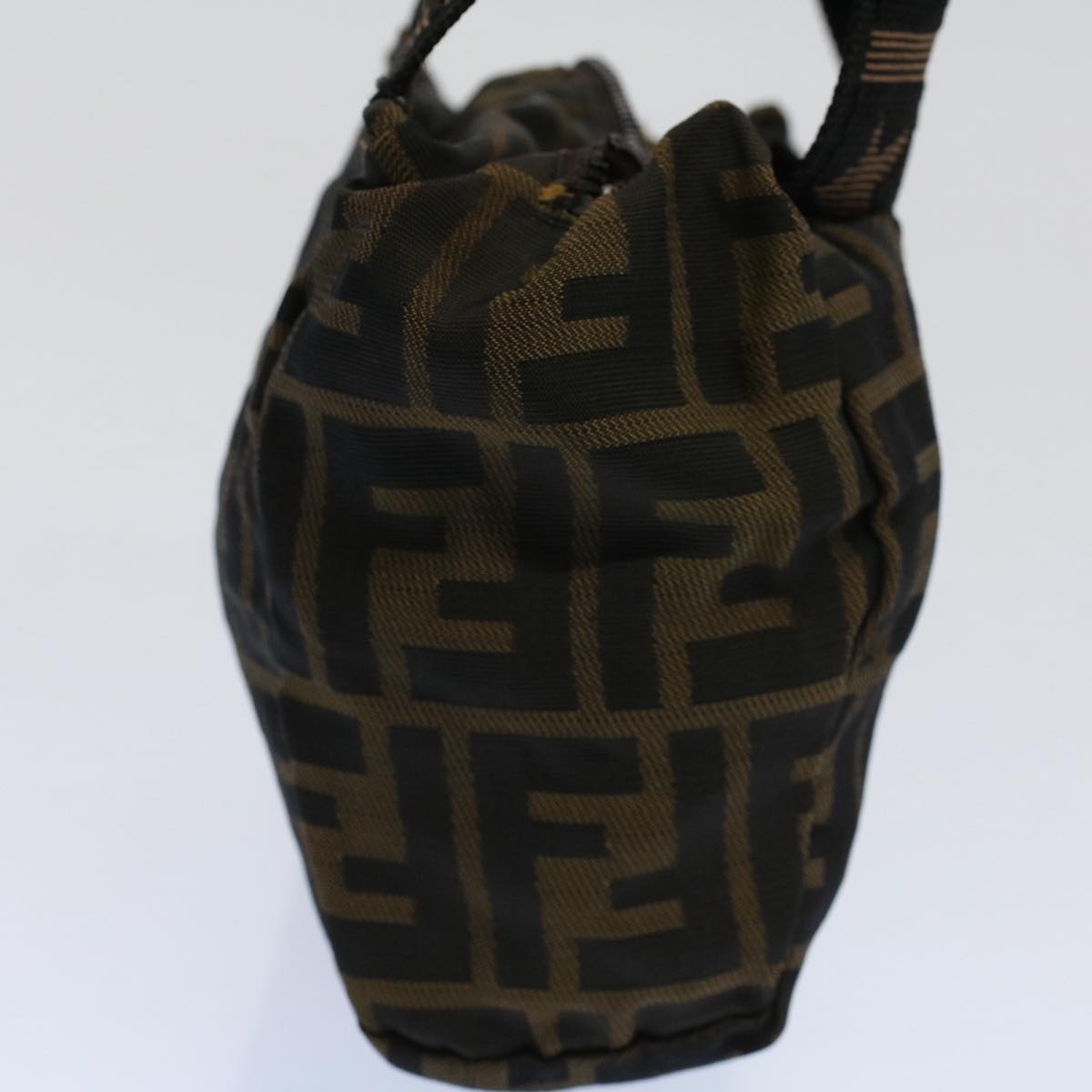 Luxury FendiZucca Canvas Hand Bag Black Brown59091