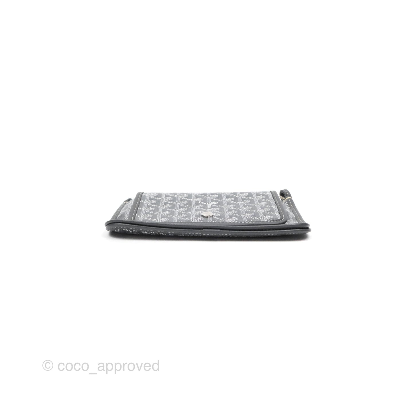 Goyard Plumet Pocket Wallet Grey Goyardine Canvas