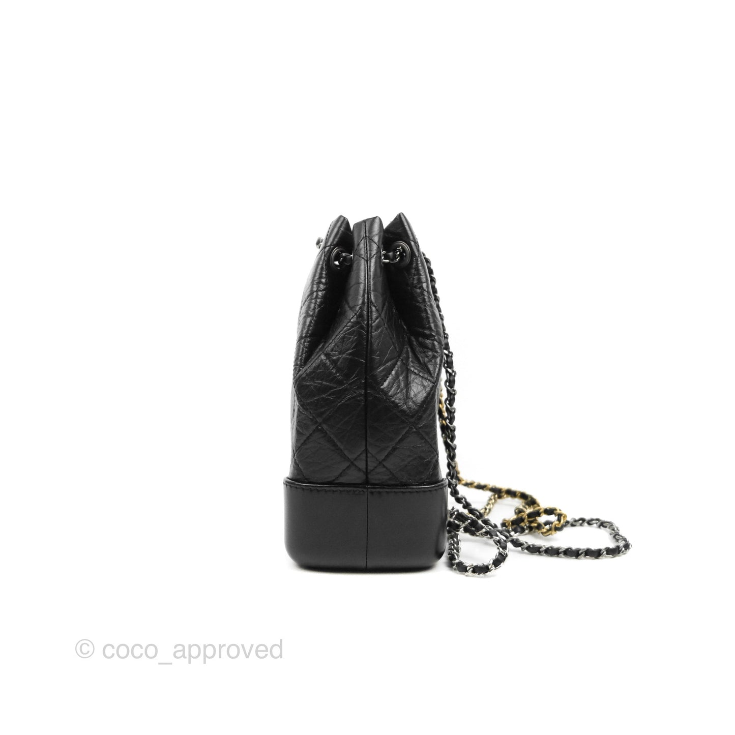 Chanel Small Gabrielle Backpack Black Aged Calfskin