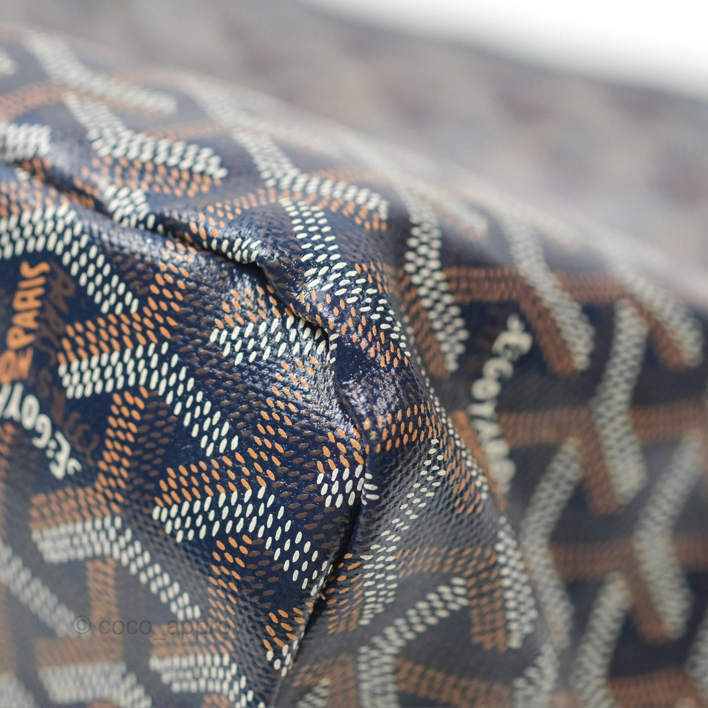 Goyard Bohème Hobo Bag Navy Goyardine Canvas