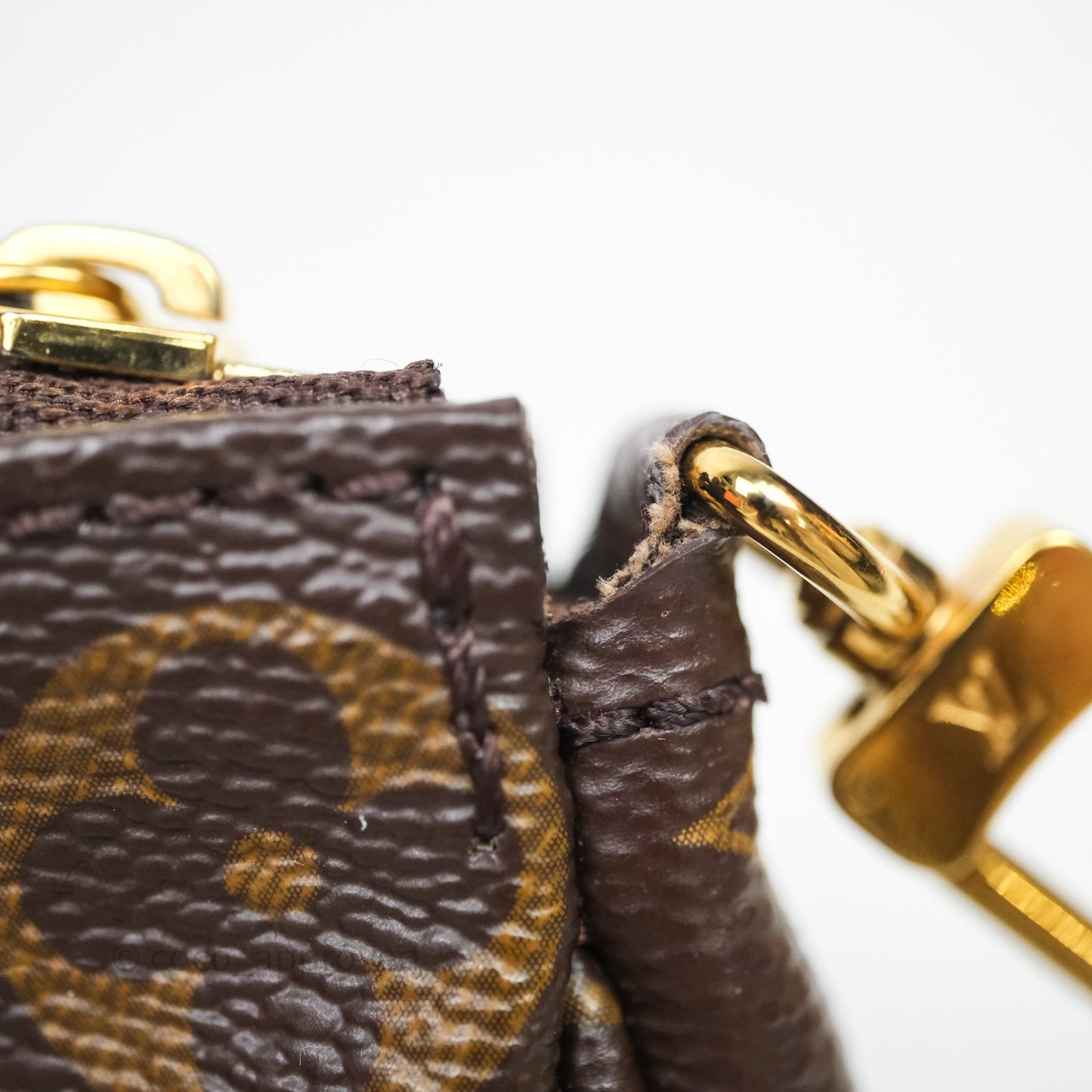 Louis Vuitton Multi Pochette Accessories Khaki Monogram Canvas