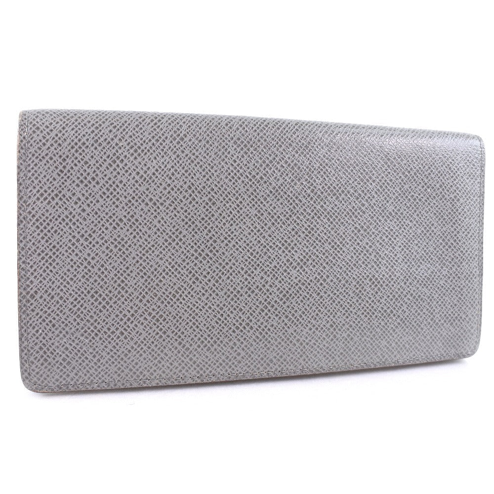 LOUIS VUITTON Long Wallet Purse M32653 Taiga gray Portefeuille Brazza mens