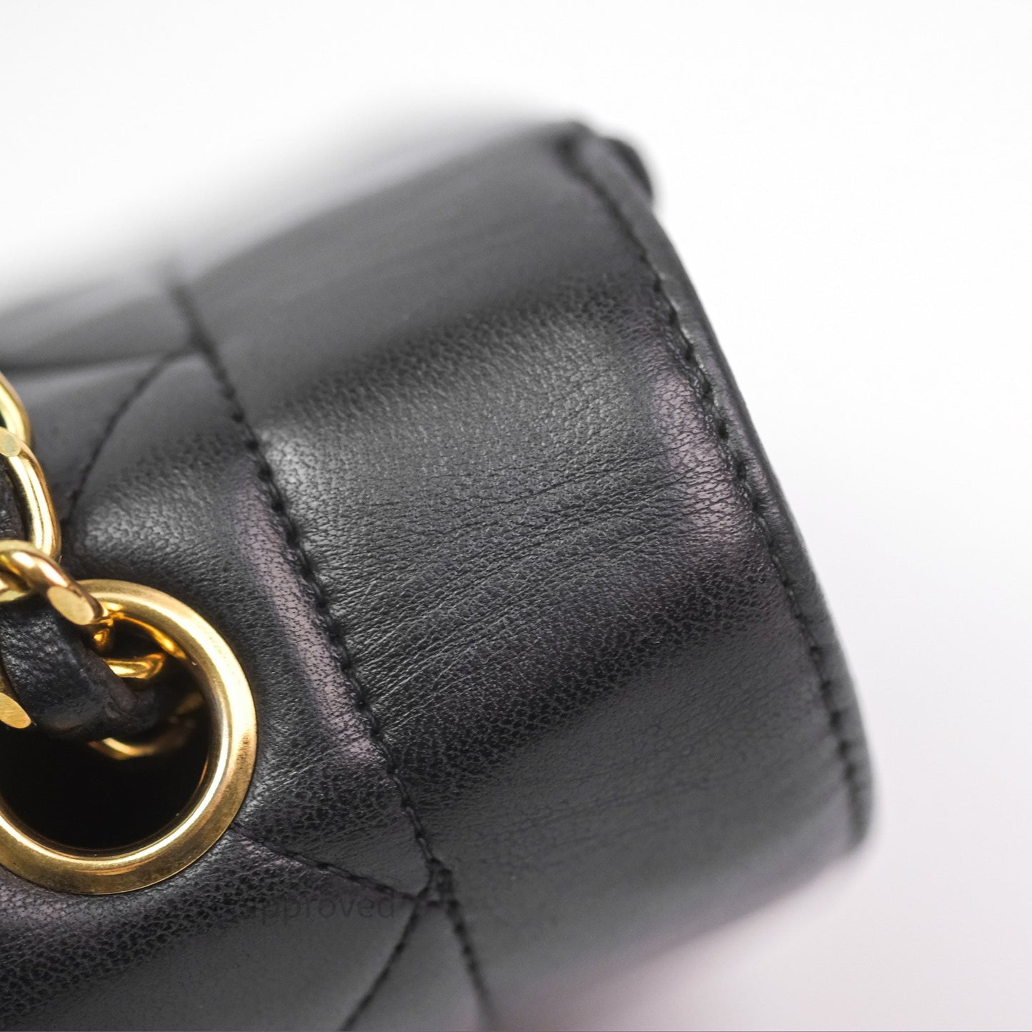 Chanel Vintage Quilted Small Classic Diana Flap Bag Black Lambskin 24K Gold Hardware