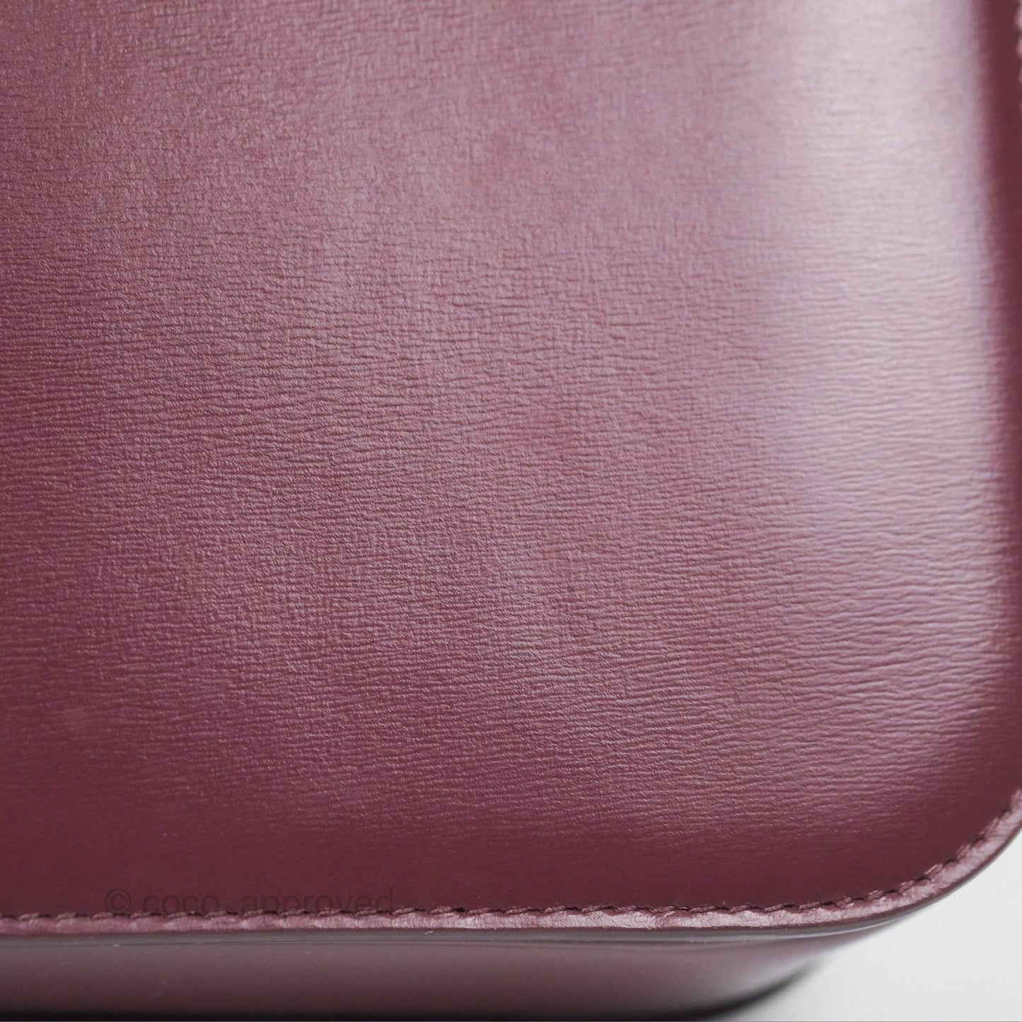 Celine Medium Triomphe Acai Burgundy Shiny Calfskin