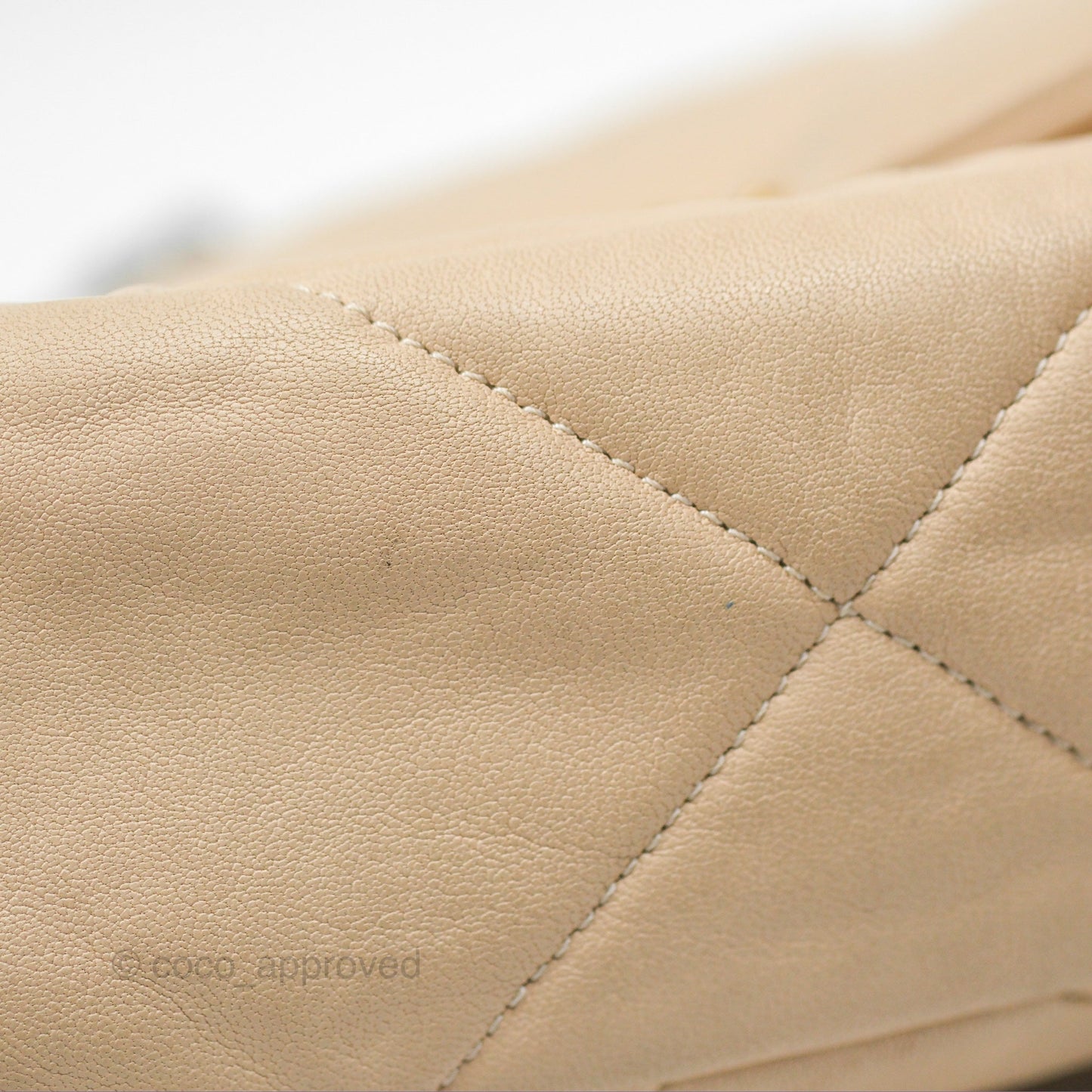 Chanel 19 Small Beige Goatskin Mixed Hardware