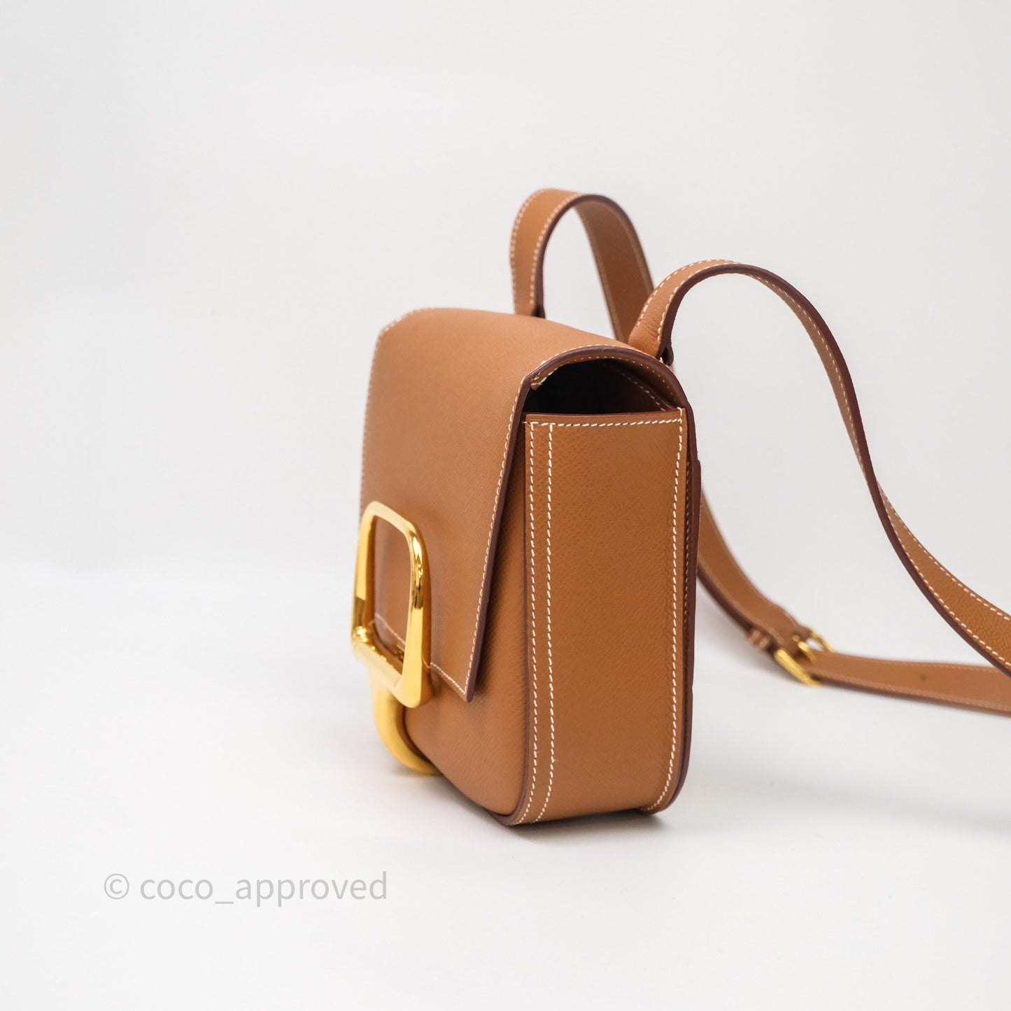 Hermès Della Cavalleria Mini Bag Gold 37 Epsom Gold Hardware