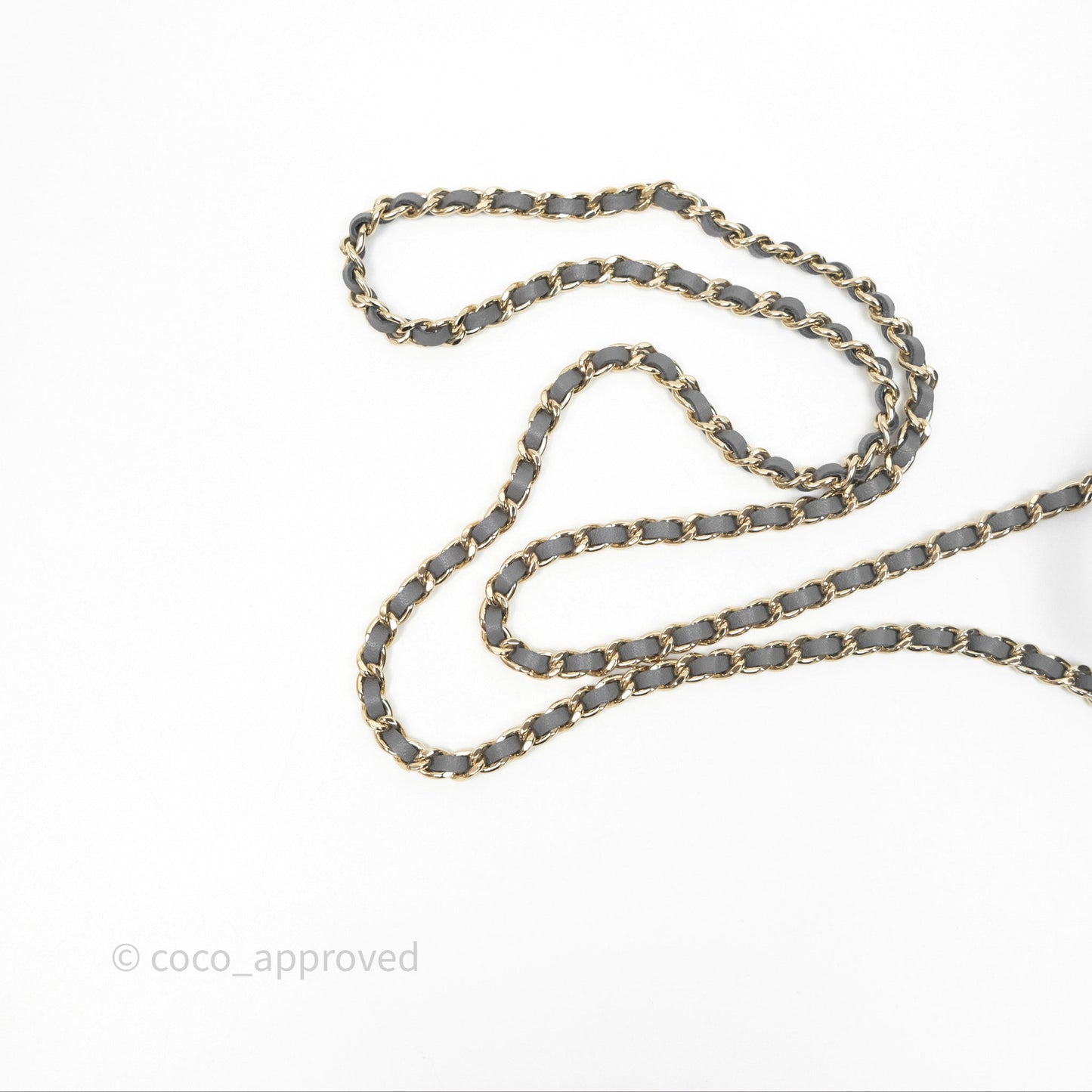 Chanel Mini Top Handle Vanity With Chain Grey Lambskin Gold Hardware