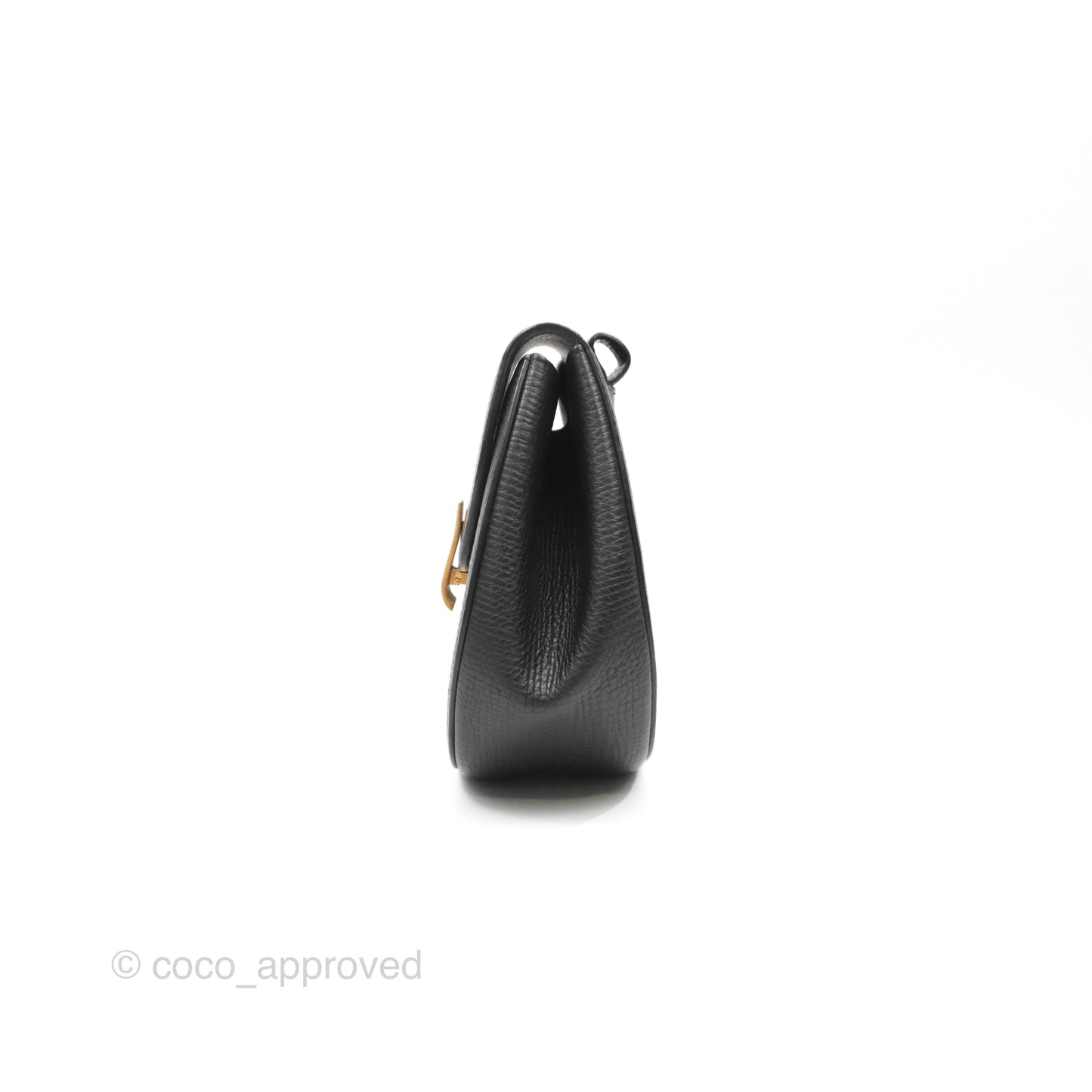 Bottega Veneta Palmellato Rounded Belt Bag Calfskin Black