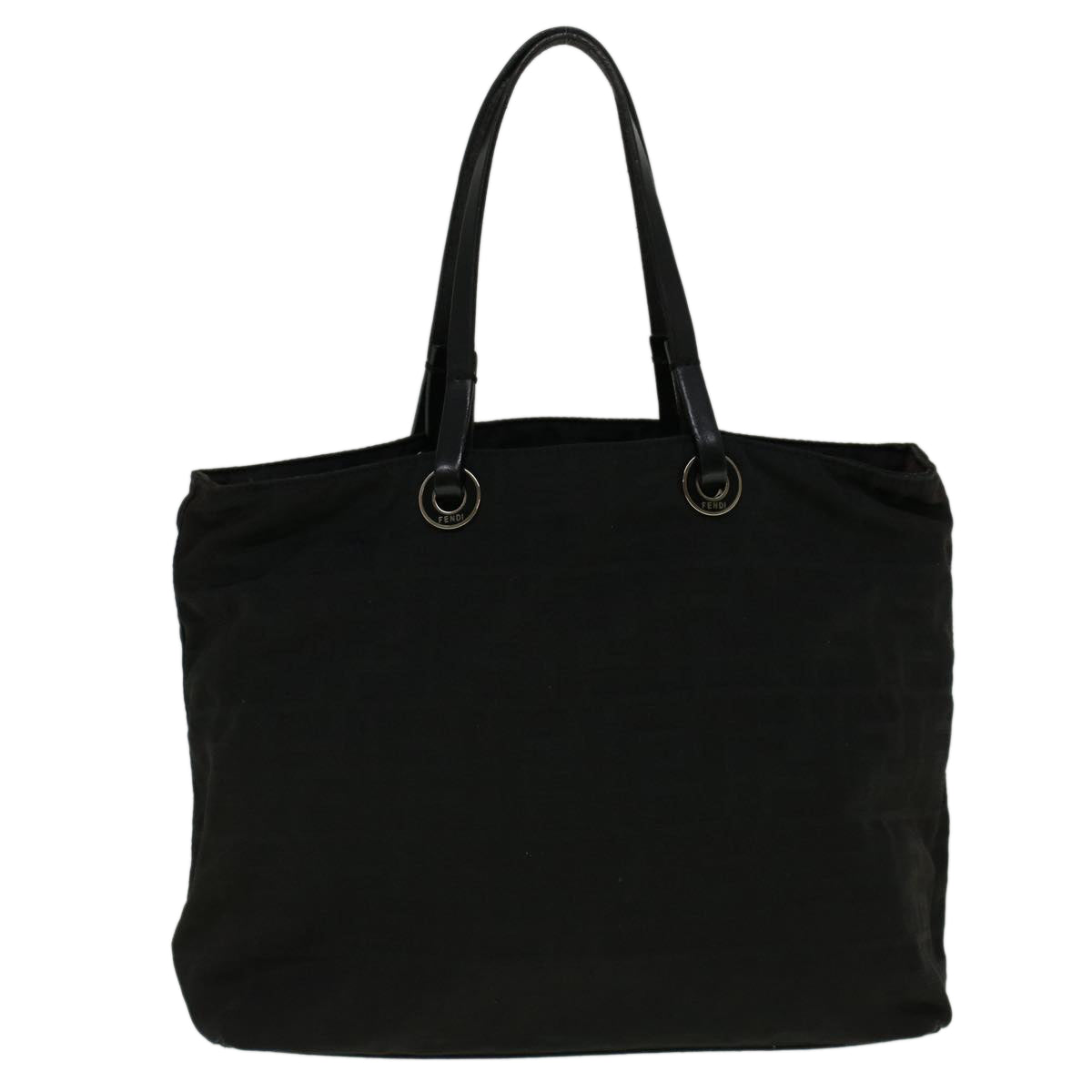 Luxury FendiZucca Canvas Hand Bag Nylon Black59250