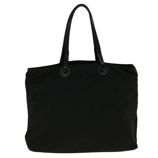 Luxury FendiZucca Canvas Hand Bag Nylon Black59250