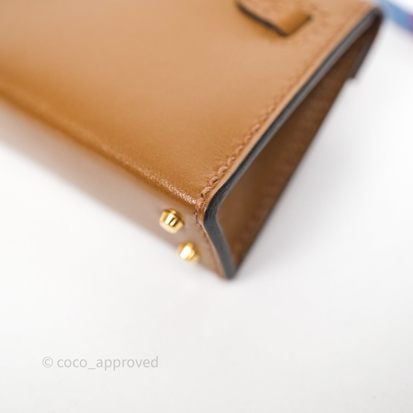 Hermes Mini Kelly Twilly Bag Charm Alezan 3G Tadelakt
