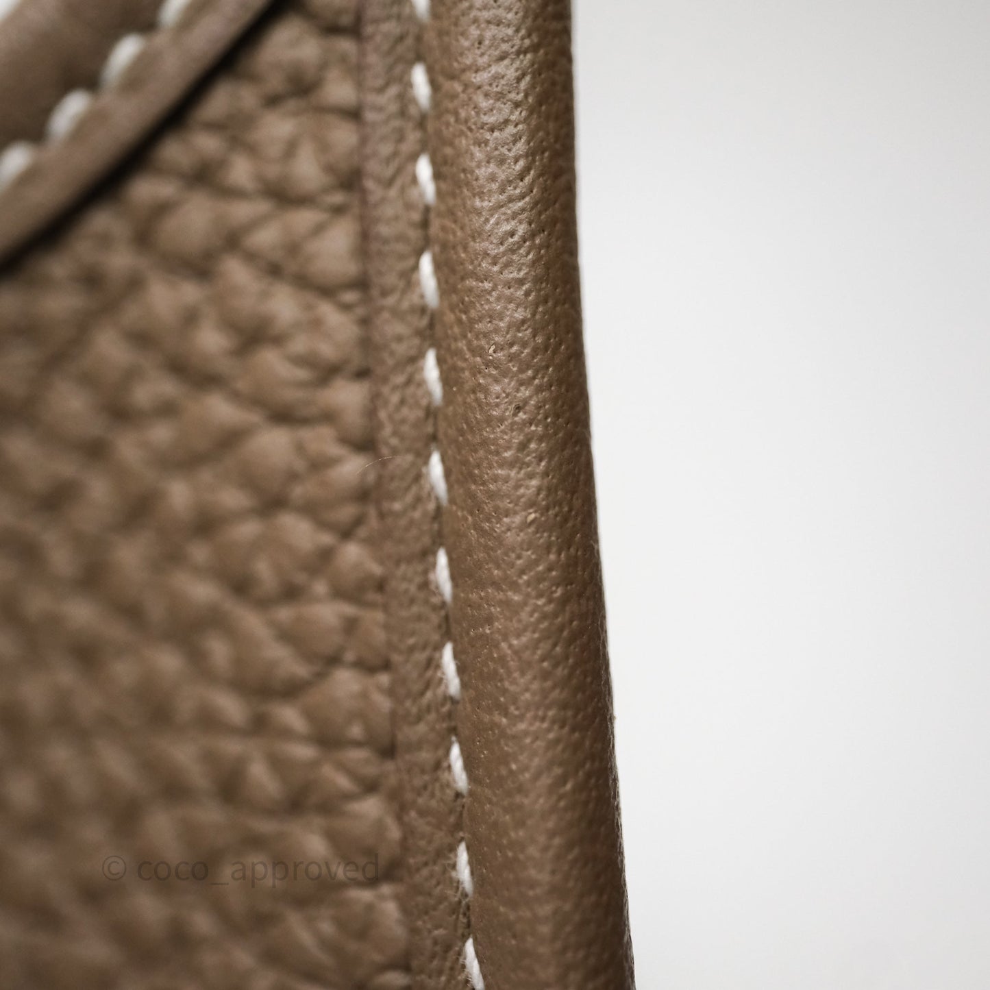 Hermès Mini Evelyne 16 Etoupe 18 Clemence Gold Hardware Bleu Indigo Strap