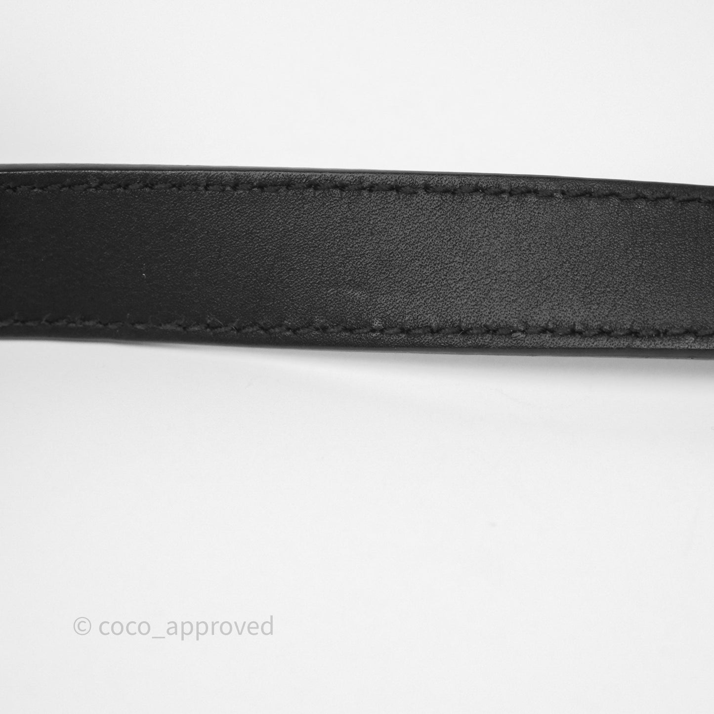 Gucci Double GG 20mm Belt 75 30 Black Calfskin
