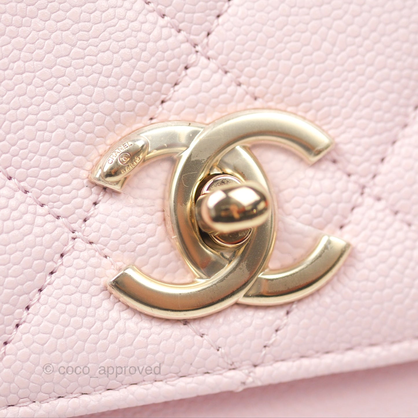 Chanel Quilted Small Business Affinity Flap Light Pink Caviar Gold Hardware