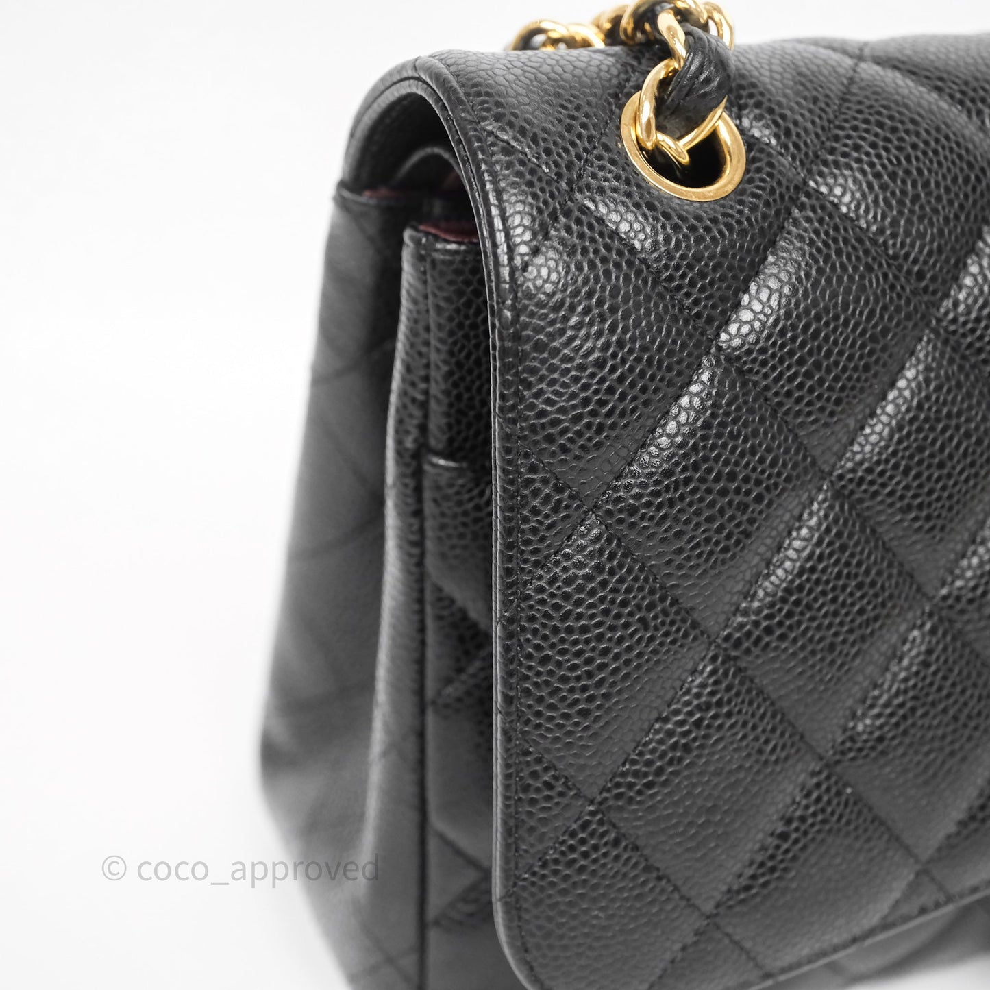 Chanel Jumbo Double Flap Black Caviar Gold Hardware⁣⁣