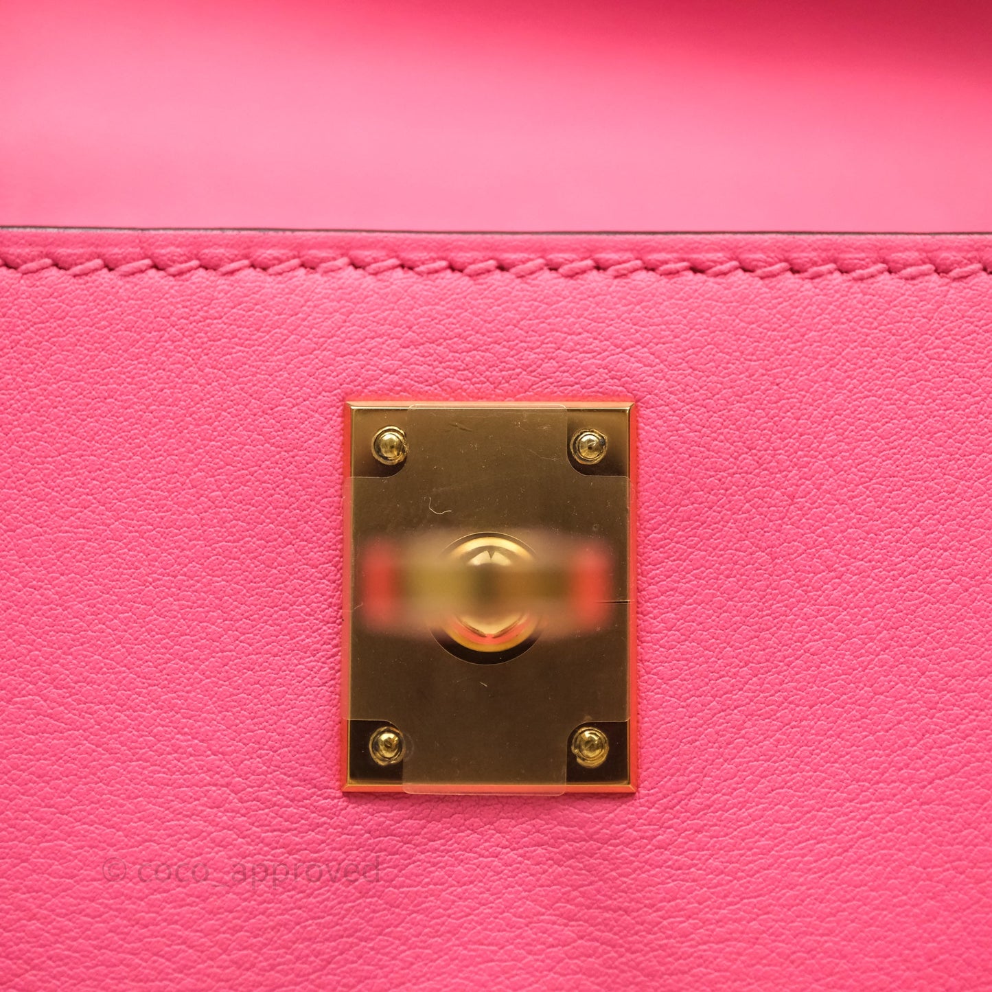 Hermès Kelly Mini Pochette U5 Rose Lipstick Swift Gold Hardware