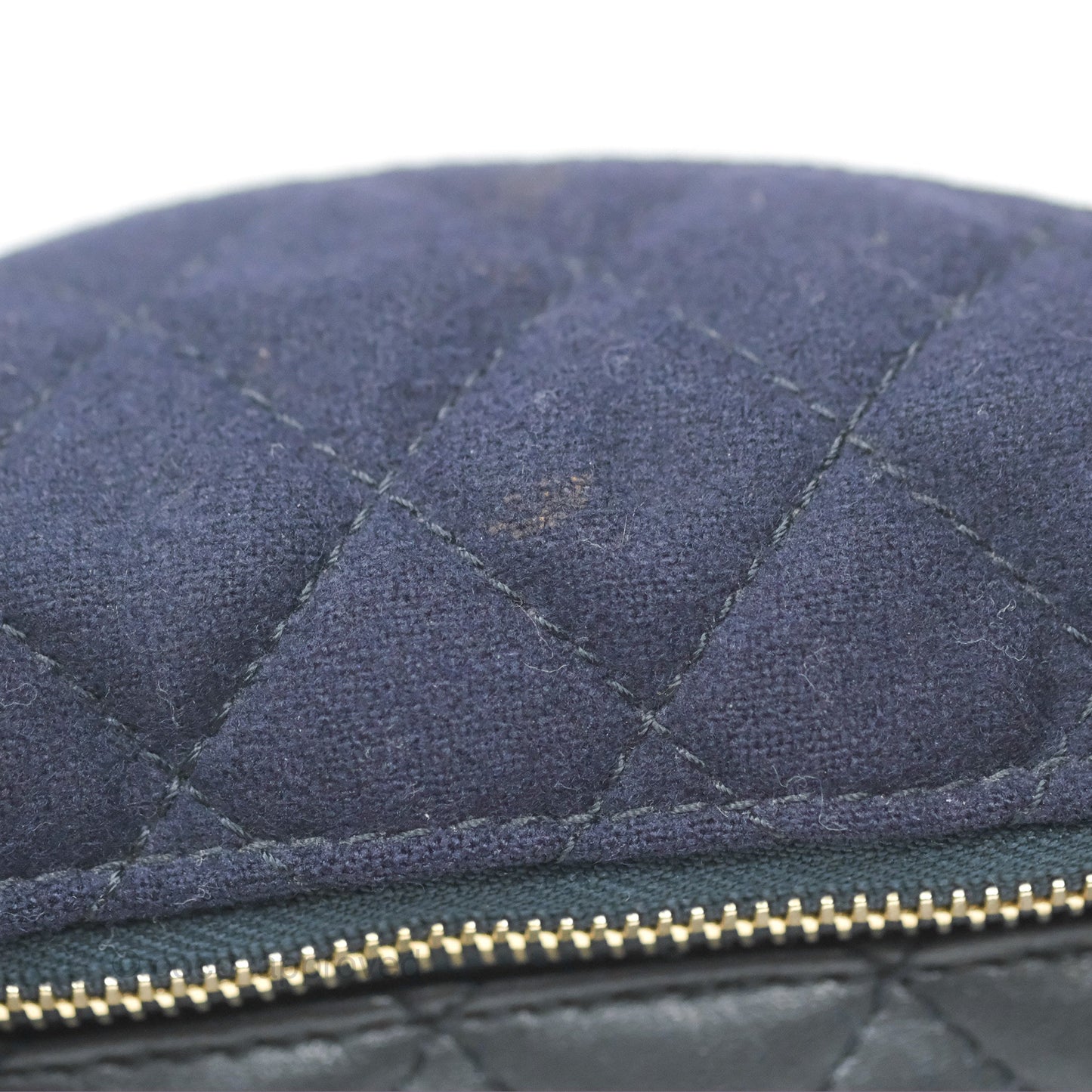 Chanel Paris Hamburg Charms Belt Bag Navy Wool Lambskin